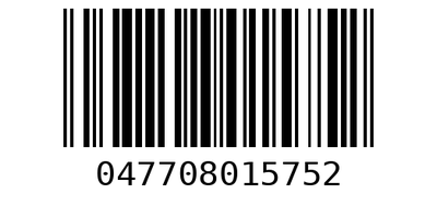 Barcode 047708015752