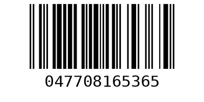 Barcode 047708165365