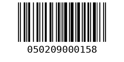 Barcode 050209000158