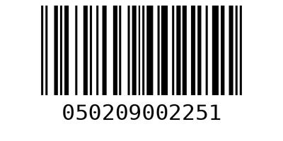 Barcode 050209002251