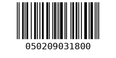 Barcode 050209031800