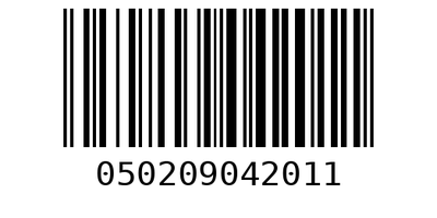 Barcode 050209042011