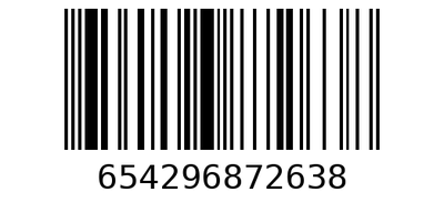 Barcode 654296872638