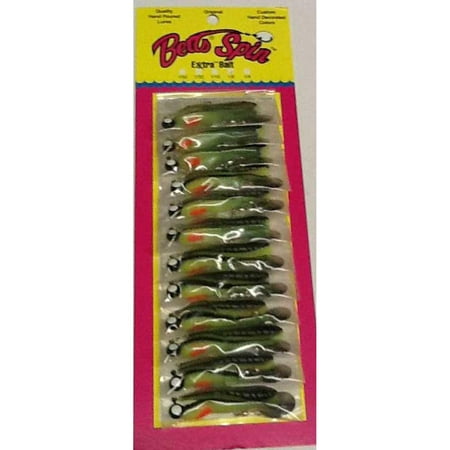 BETTS SPIN W/SPARE BODY 1/32 OZ 1" GRUB BLK STRIPES/CHART/ORANGE