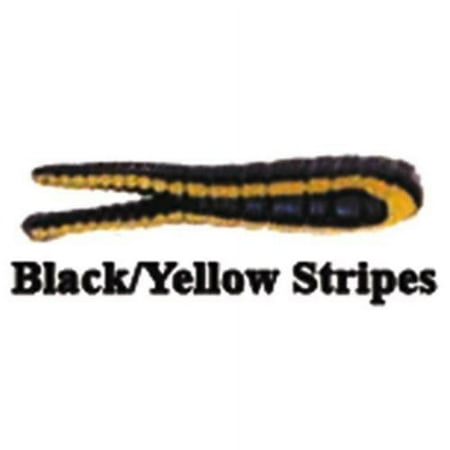 BETTS GRUNT (LEGS)W/SP BODY 1/16 OZ 1-1/4" GRUB BLACK/YELLOW STRIPE