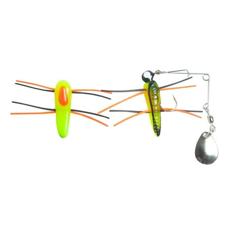 BETTS GRUNT (LEGS)W/SP BODY 1/6 OZ 1-1/4" GRUB BLK STRIPE/CHART/ORANGE