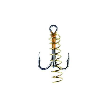 EAGLE CLAW TREBLE BRONZE 10/PACK SOFT BAIT W/SPRING FOR TROUT 2X STRONG CURVED POINT