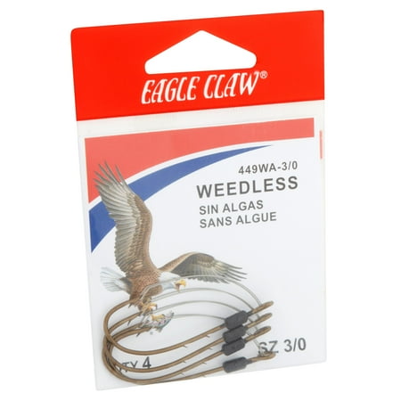 EAGLE CLAW WEEDLESS HOOK A-PACK (5-PK) 10 PKG TO CTN
