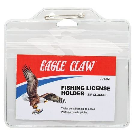 EAGLE CLAW FISHING LICENSE HOLDER WITH ZIP LOCK