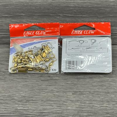 EAGLE CLAW 01141-019 SNAP SWIVEL BRASS SIZE 1/0, 12 BAGS TO CTN BSS-1/0