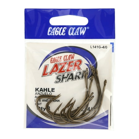 EAGLE CLAW KAHLE LAZER HOOK BRONZE SZ 4/0