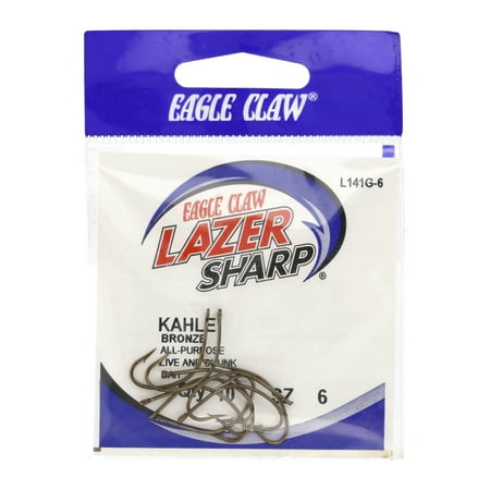 EAGLE CLAW KAHLE LAZER HOOK BRONZE SZ 6