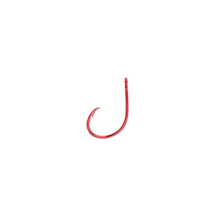 EAGLE CLAW LAZER CIRCLE HOOK WITH OFFSET, SEA GUARD RED, SIZE 5/0
