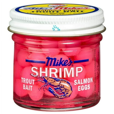 MIKES SALMON EGGS 2 OZ JAR SHRIMP PINK