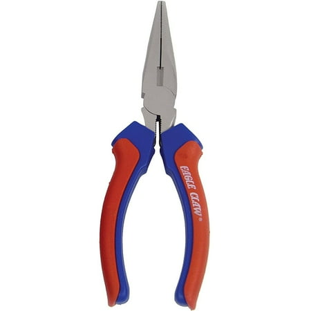EAGLE CLAW LONG NOSE PLIERS 6" CORROSION RESISTANT 6 PER CARTON