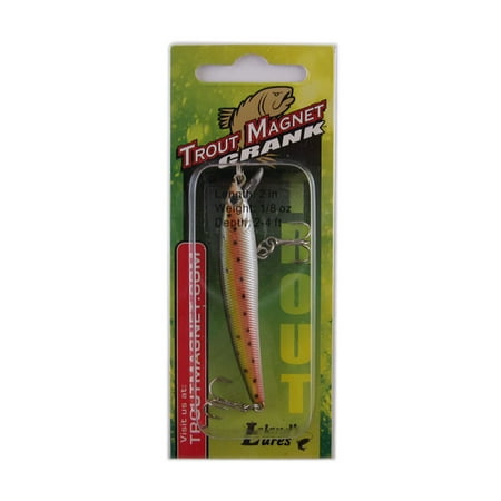 LELAND 87317 TROUT MAGNET CRANK BAIT 2.5" RAINBOW TROUT TMC2.5-RT