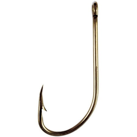 EAGLE CLAW BRONZE PLAIN SHANK OFFSET BRONZE HOOK SIZE 8 (5/CTN)