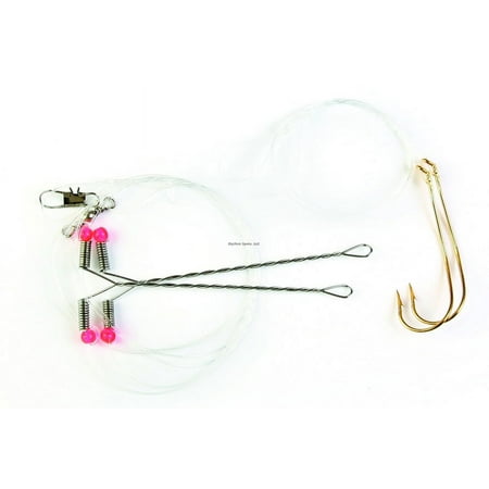 EAGLE CLAW SNELLED CRAPPIE RIG SIZE 1 1/PK 5/BOX GOLD HOOK