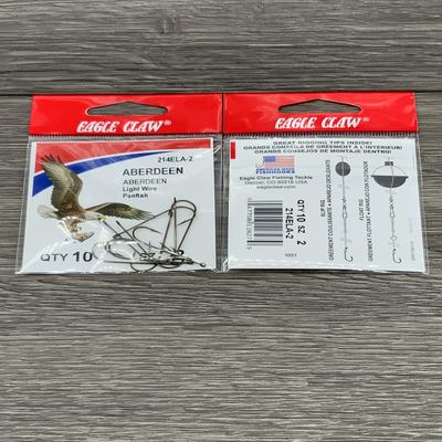 EAGLE CLAW REFILL BRONZE XLT WIRE HOOK SIZE 2 (5 TO CARTON)