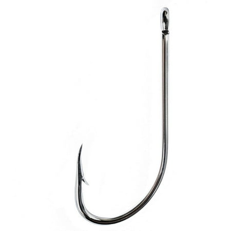 EAGLE CLAW NICKLE PLAIN SHANK OFFSET HOOK SIZE 2/0 (5/CTN)