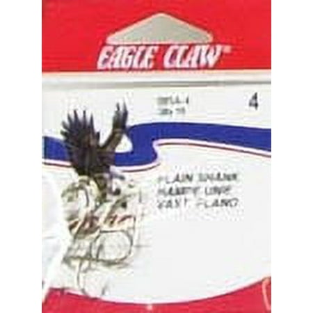 EAGLE CLAW NICKLE PLAIN SHANK OFFSET HOOK SIZE 3/0 (5/CTN)