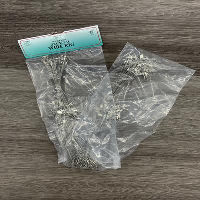 F J NEIL 2 DROP WIRE NO BEADS, CLEAR WIRE 36 EACH