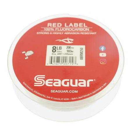 SEAGUAR RED LABEL FLOUROCARBON 8LB TEST