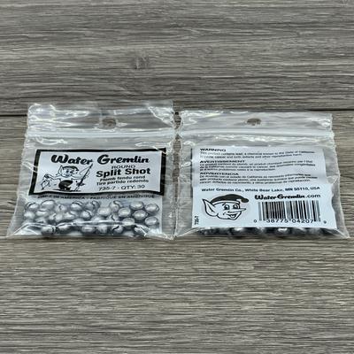 WATER GREMLIN ROUND SPLIT SHOT SIZE 7 MADE IN USA