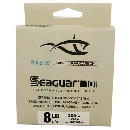 SEAGUAR 101 BASIX 100% FLUOROCARBON 200 YDS 8LB TEST