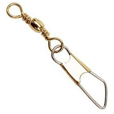 EAGLE CLAW BARREL SWIVEL WITH SAFETY SNAP SIZE 10
