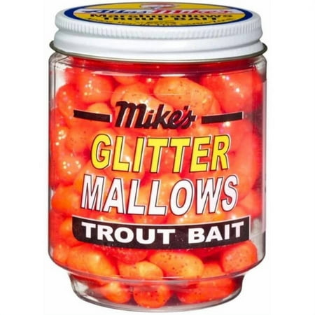 MIKES GLITTER GLO MALLOWS 1.5OZ JAR - ORANGE/GARLIC