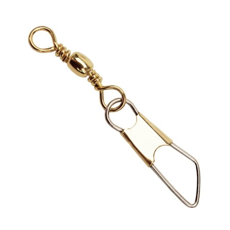 EAGLE CLAW BARREL SWIVEL WITH SAFETY SNAP SIZE 14